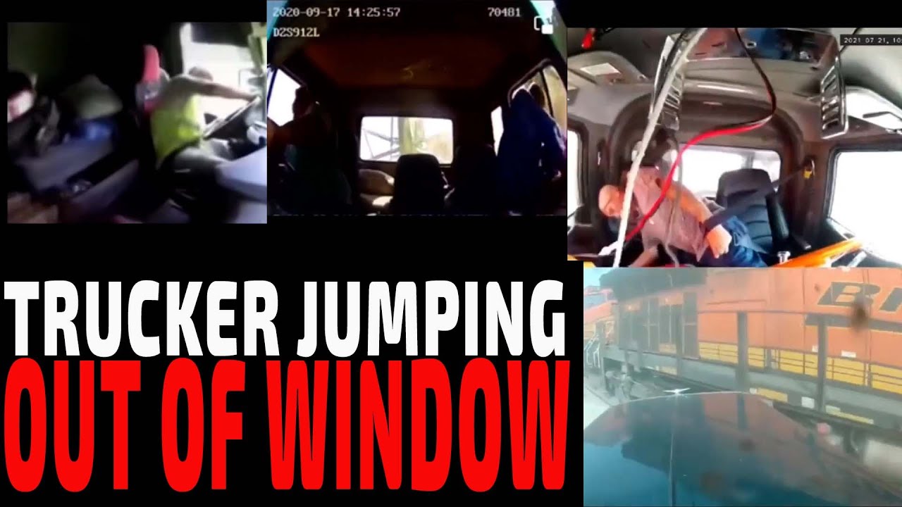 Raw Video Of Trucker Jumping Out Of Window   | Breaking Truckers