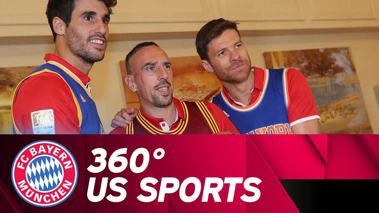 360&deg; FC Bayern vs. NBA Basketball & First Pitch Lahm | #AudiFCBTour