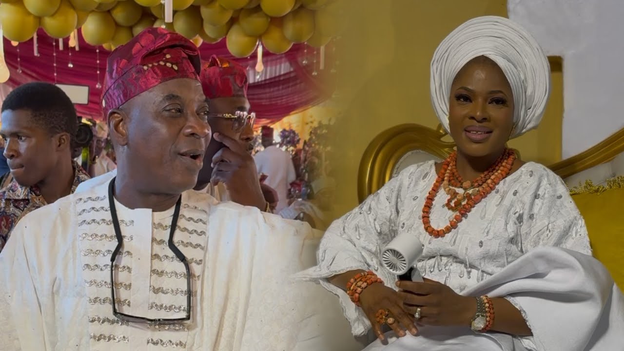 WATCH MOMENT KING WASIU AYINDE SPOT OLORI TEMITOPE AND HONOR HER AT OBA EBUMAWE 70TH BIRTHDAY