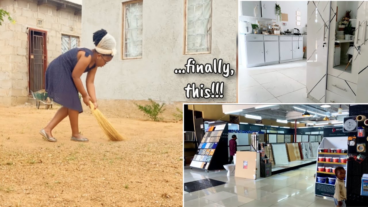 …finally; Transforming my Unfinished House|| Getting Tiles || House Building Journey 