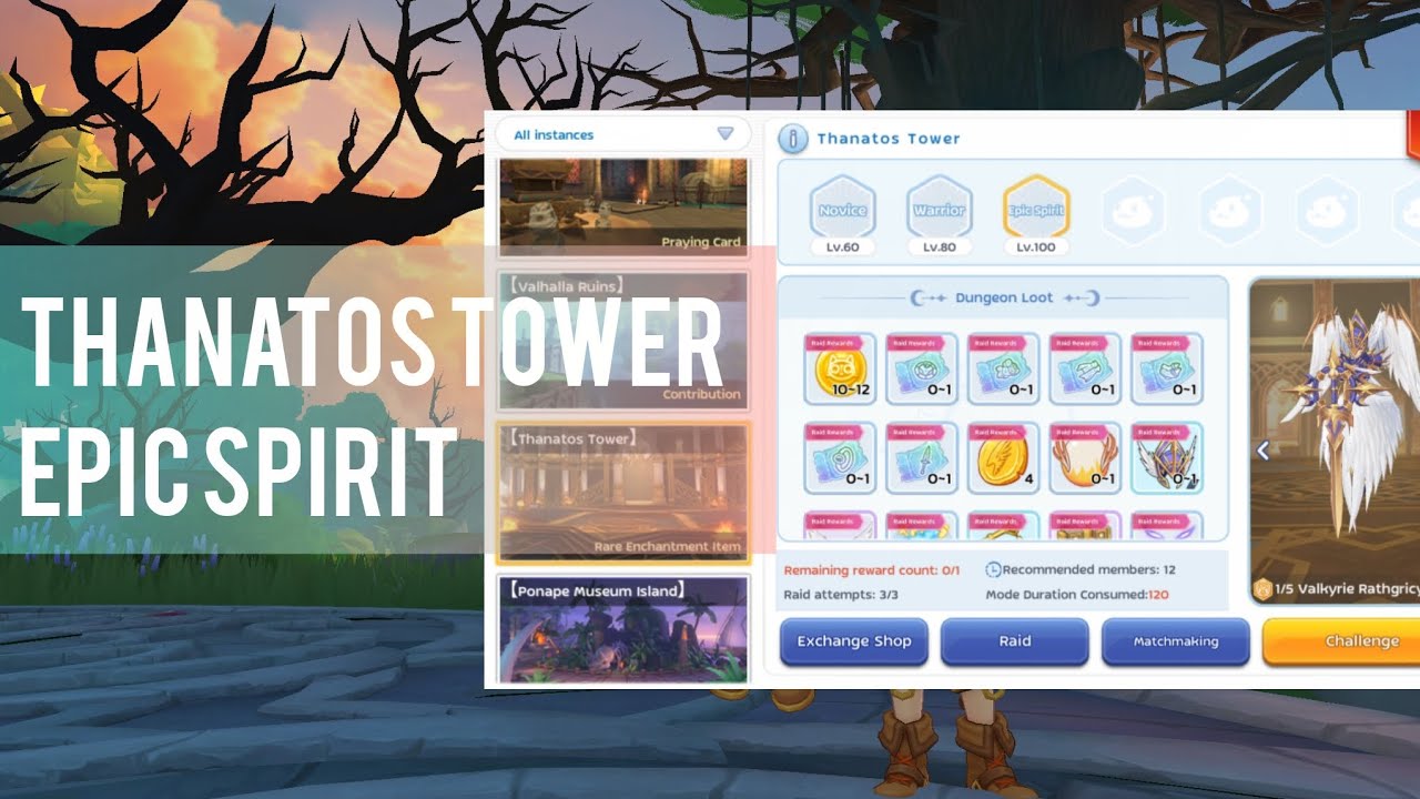 DOING WEEKLY THANATOS TOWER EPIC SPIRIT 3F - 4F DUO WITH ALTs (ARCHBISHOP POV) ROMC