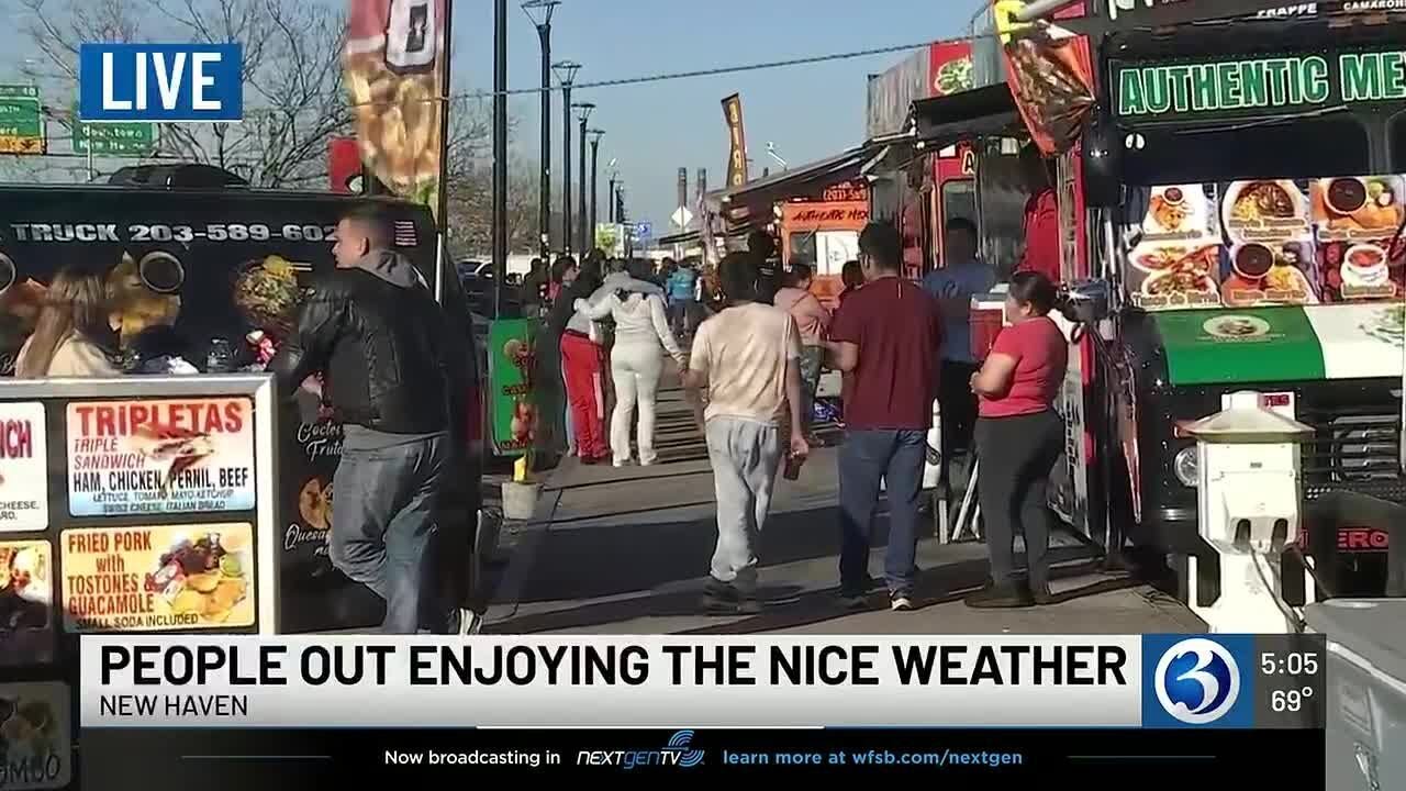 Warm weather draws Connecticut residents outside after a tough winter