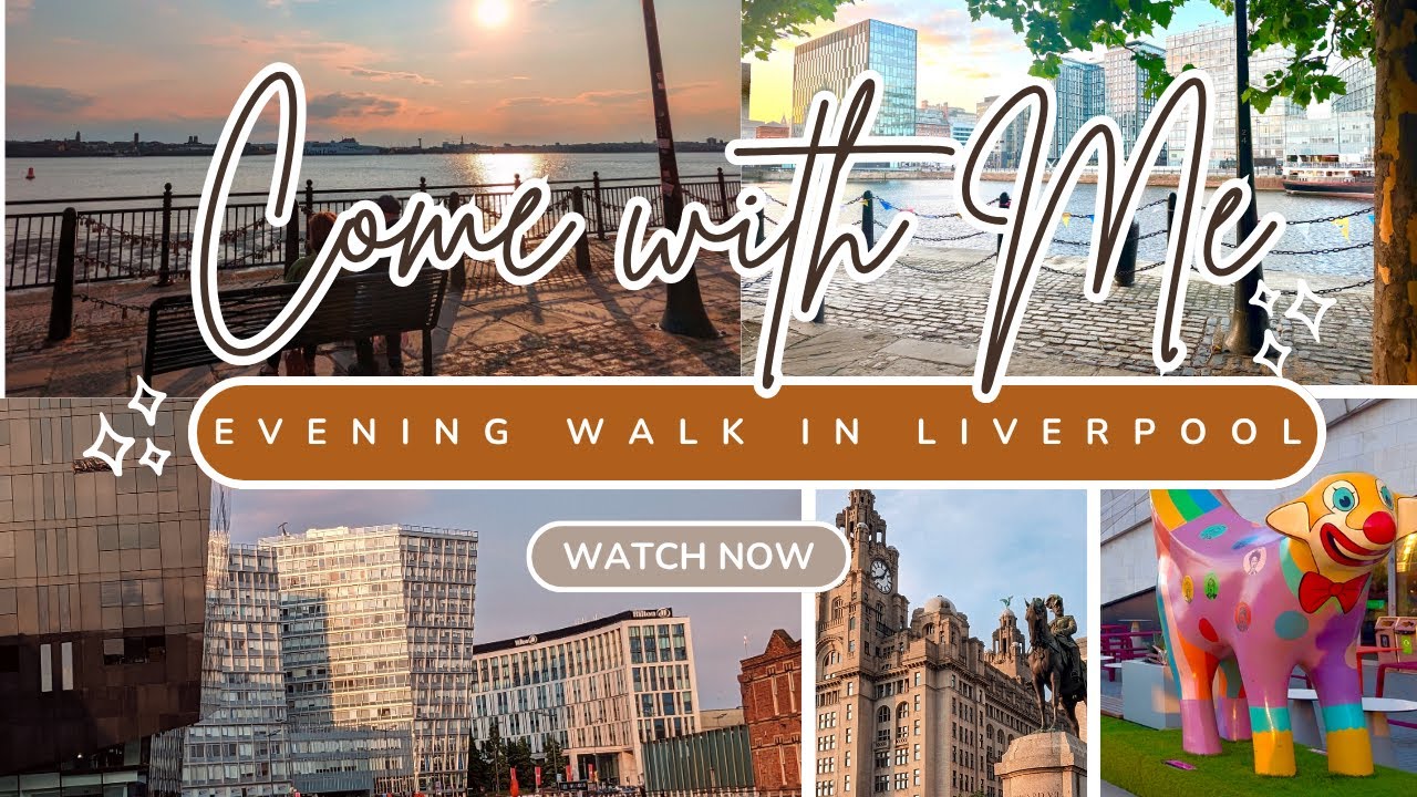 Liverpool Evening Walk After Storm Floris | Royal Albert Dock Sunset & Sculptures.