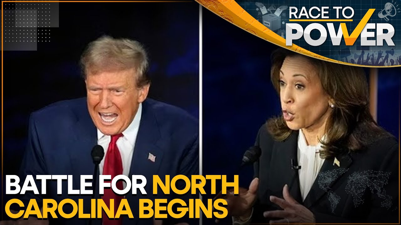 US Elections: Trump and Harris Set Sights On North Carolina As Battle Heats Up | WION Race To Power