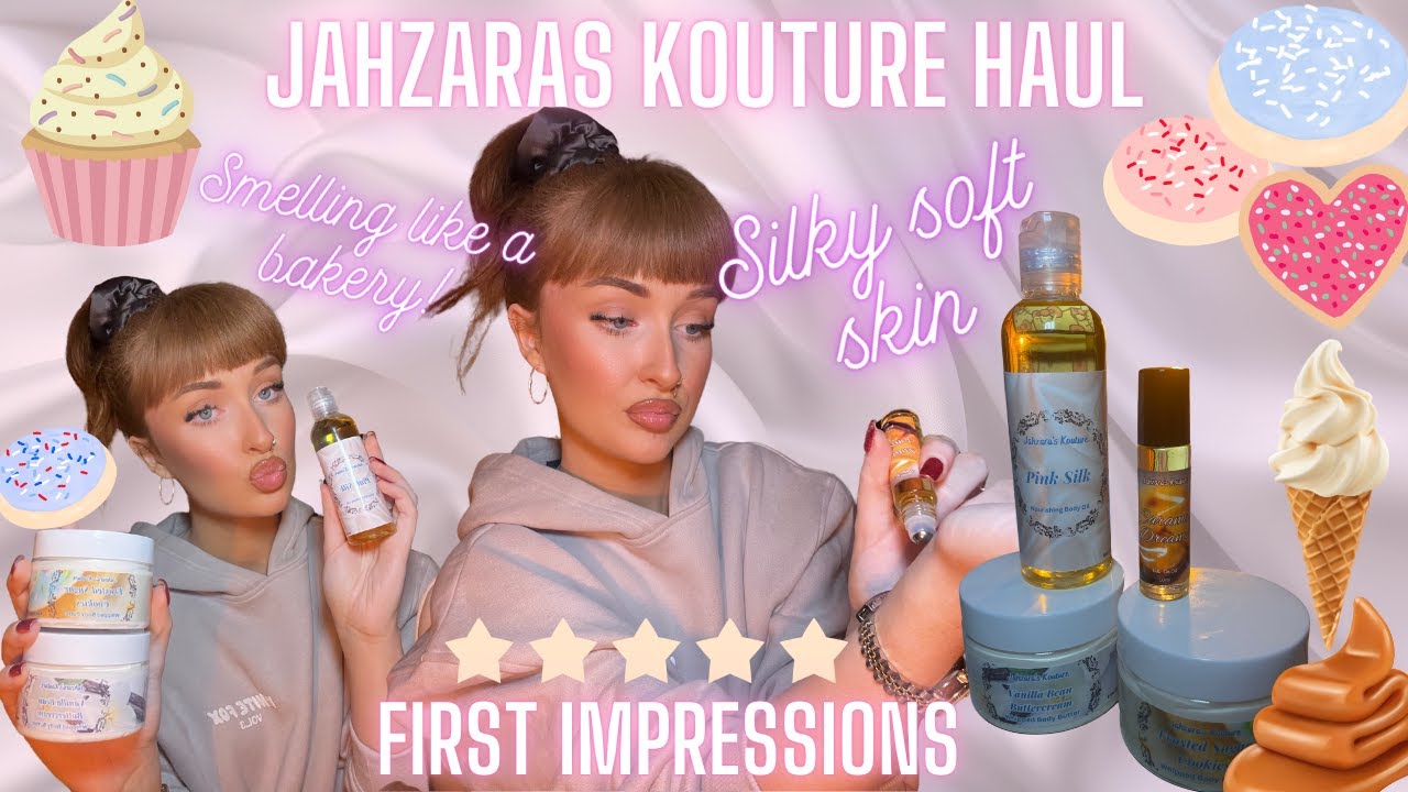 🤍JAHZARA'S KOUTURE REVIEW| 🍦GOURMAND BODY CARE HAUL| SMALL BUSINESS 🛍️