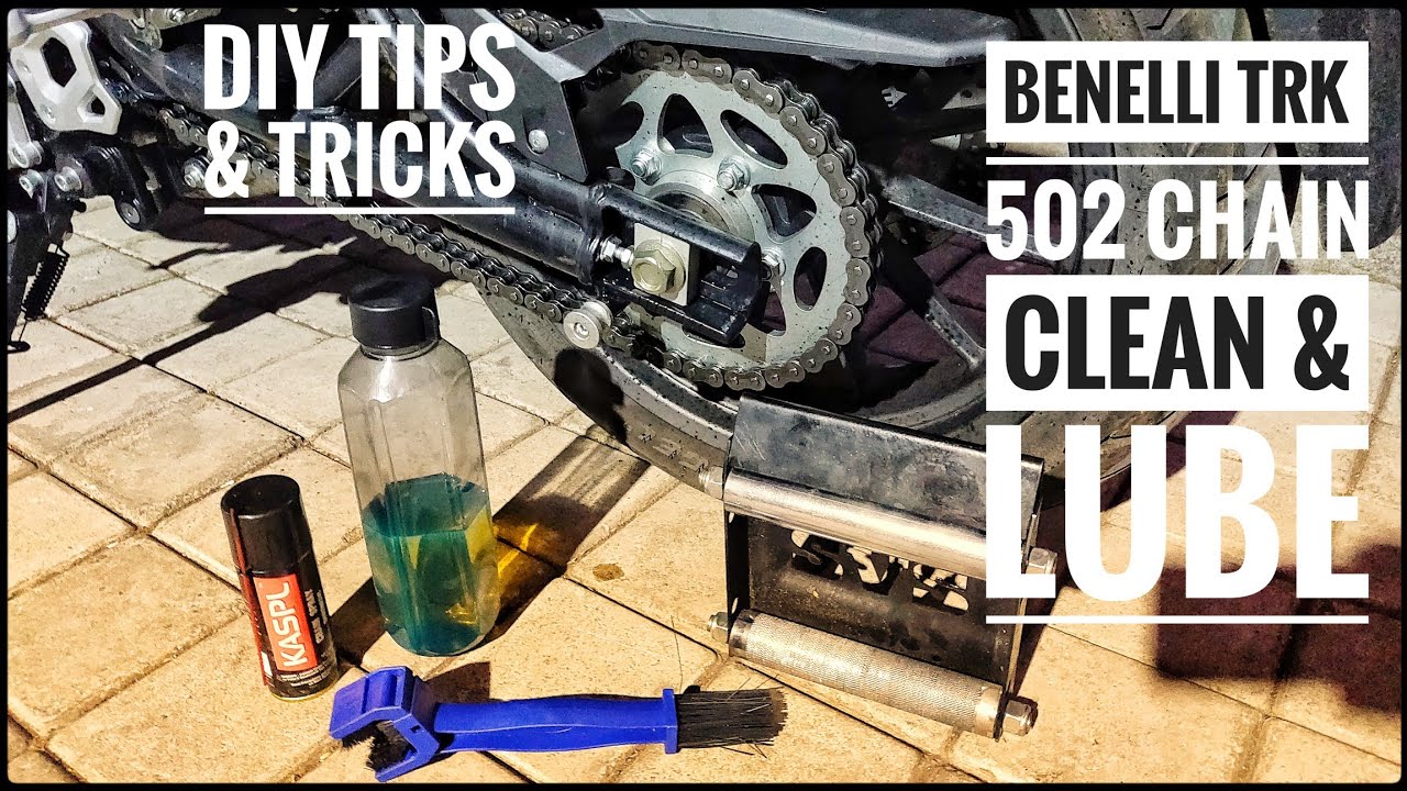 Benelli TRK 502 | Drive Chain Care| Clean with Diesel | Wet Lube | DIY TIPS TRICKS | DNA VLOGS