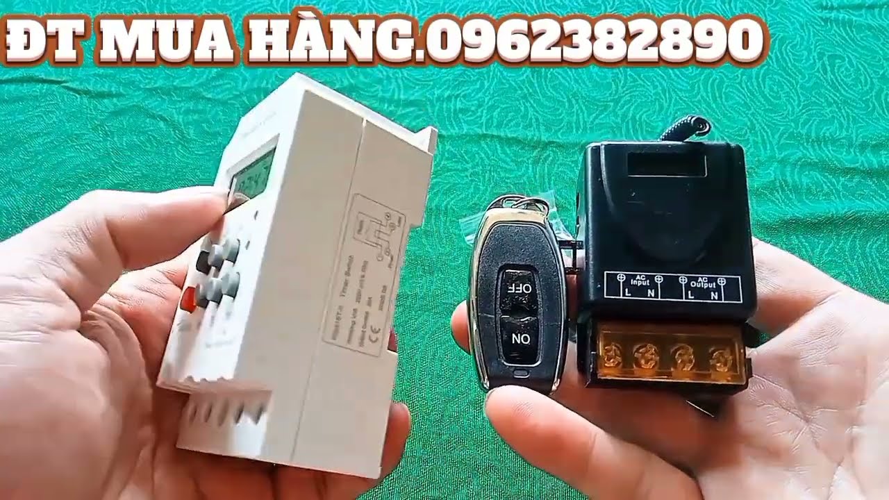 SIÊU ĐIỀU KHIỂN BẬT TẮT ĐIỆN TỪ XA MÁY BƠM NƯỚC BÓNG ĐÈN HẸN GIỜ BẬT TẮT ĐIỆN THÔNG MINH 