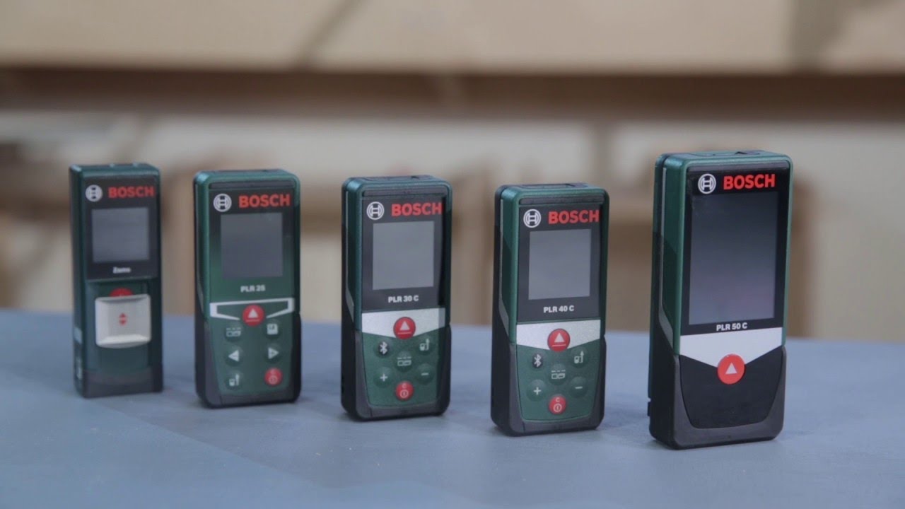 Зеленая линейка дальномеров Bosch Zamo, PLR 25, PLR 40 C, PLR 50 C