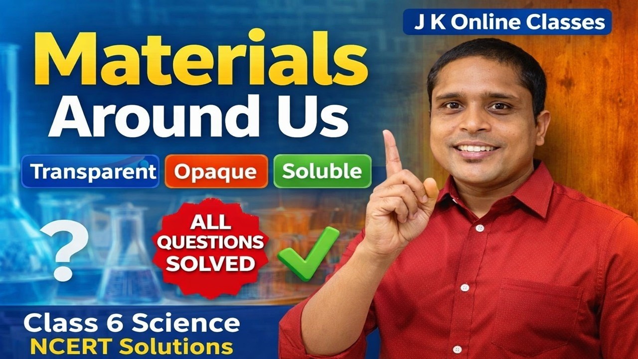 Materials Around Us Question Answers #class6 #science #jkonlineclasses 2025