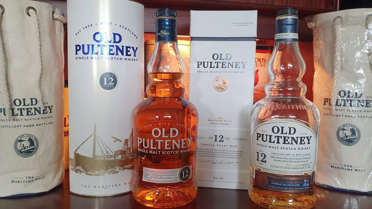 Дегустация и сравнение виски Old Pulteney 12 Y.O. 40% ABV разных лет бутылирования.