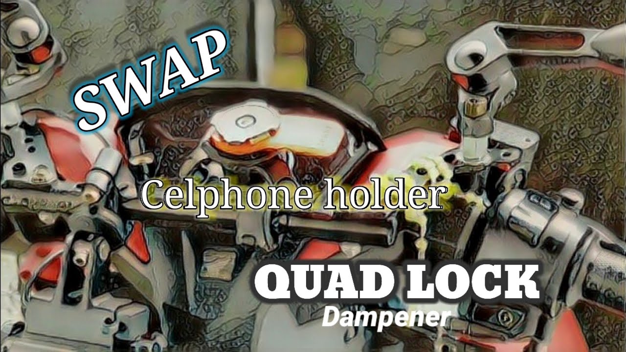 Quad lock dampener,cellphone holder motorcycle Honda click