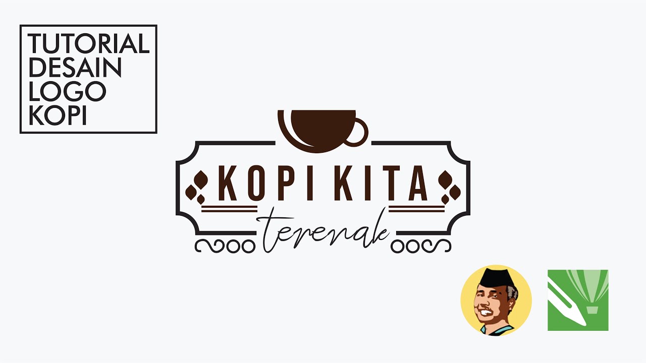 cara membuat logo kopi di coreldraw