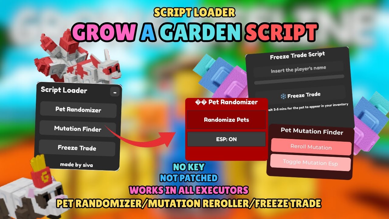 Вырастите сад 🦊 Скрипт OP PET RANDOMIZER & REROLLER 🐉 | EZ PETS | БЕСПЛАТНЫЙ СЦЕНАРИЙ