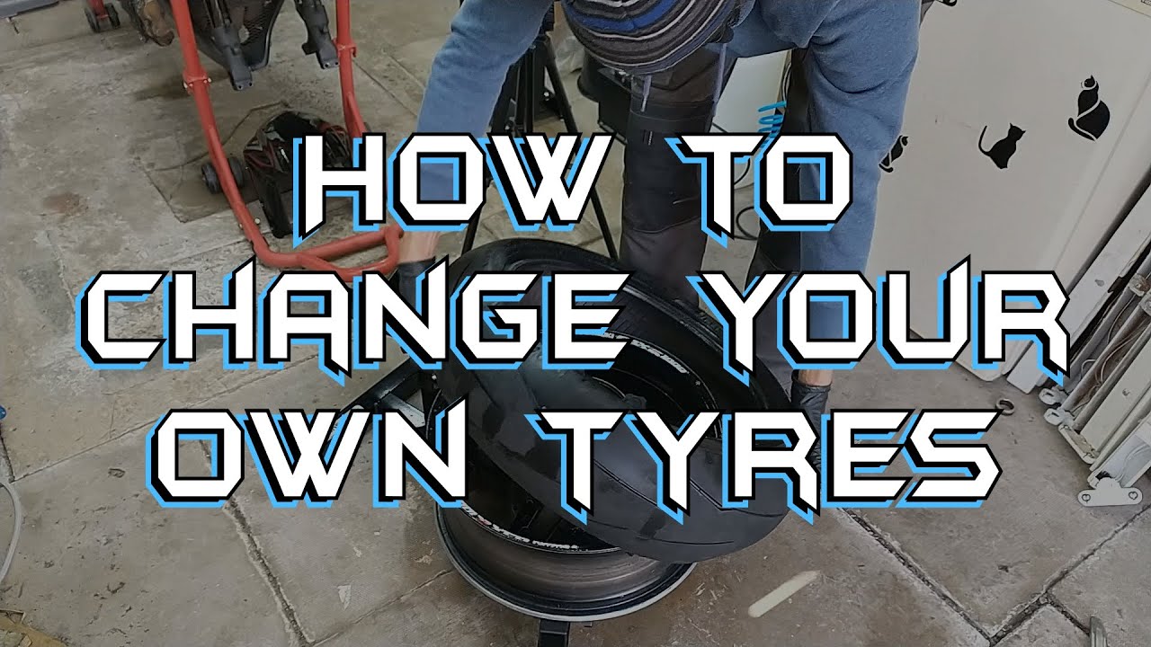 How to fit or change your own motorcycle tyres/tires at home - Suzuki GSXR 1000 kK4
