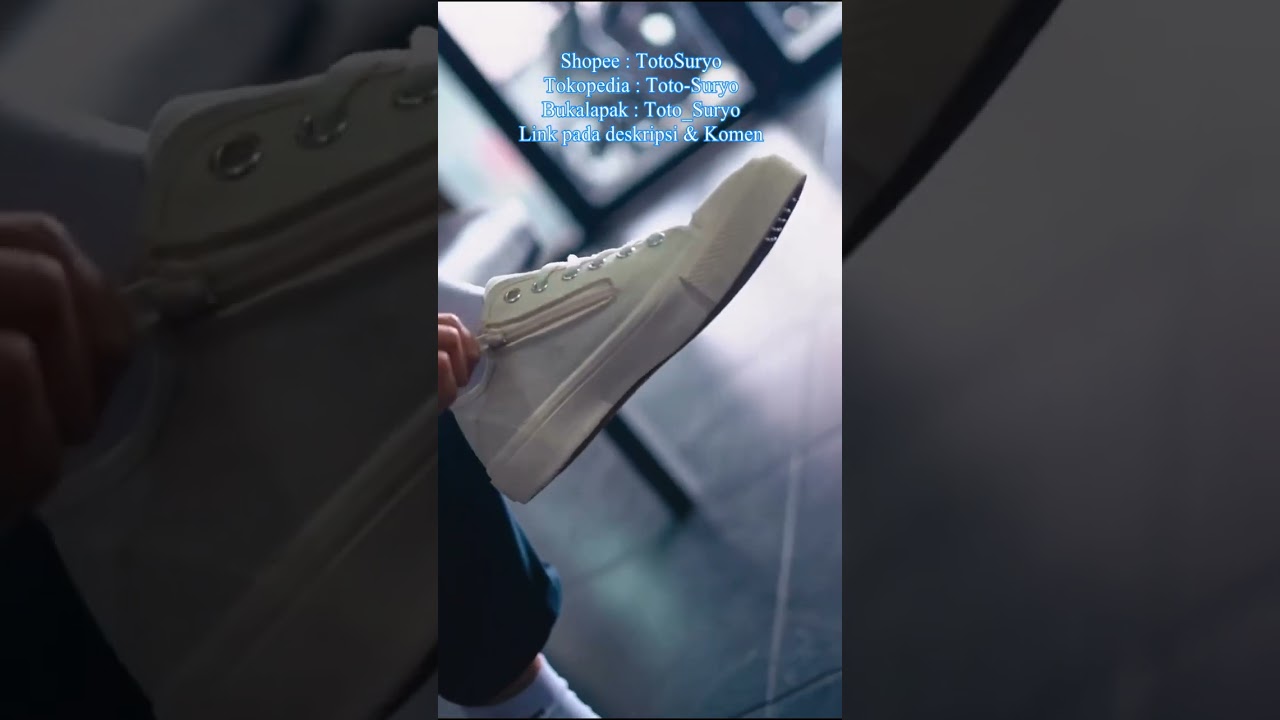 Sepatu Sneakers Unisex Original Johnson Zipper Lowcut Milky TotoSuryo x Johnson Footwear #TotoSuryo