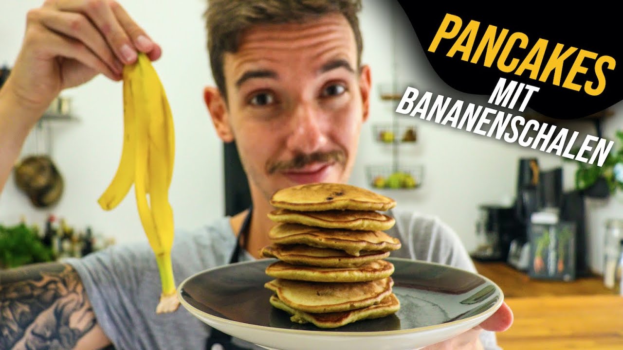 Zero Waste Pancakes mit Bananenschalen – vegan & vegetarisch