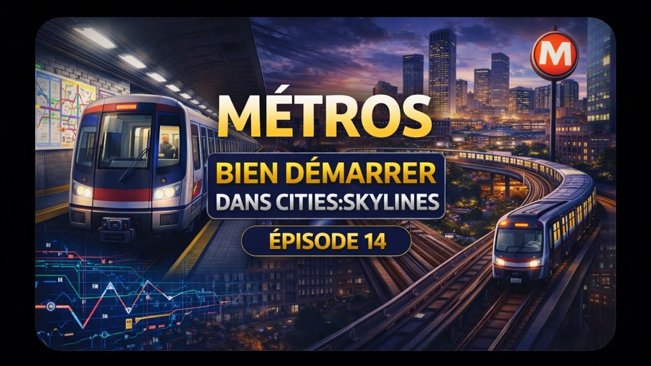🎮 Cities: Skylines – Métros et Transport Urbain (PS4 / PS5) Épisode 14