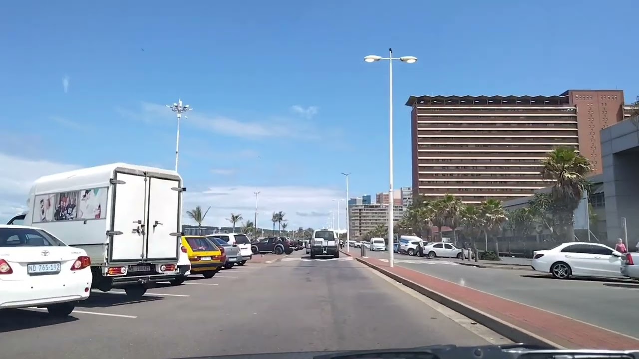 Drive Tour of the Beachfront Durban, January 2022