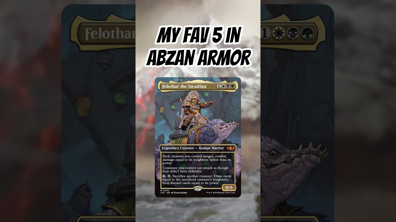 5 Glue Cards in Abzan Armor