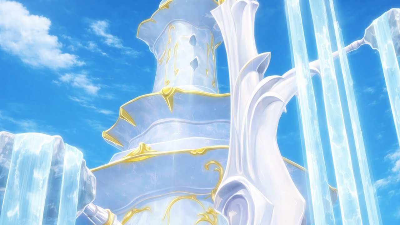 the ethereal crystal castle in the noble's paradise