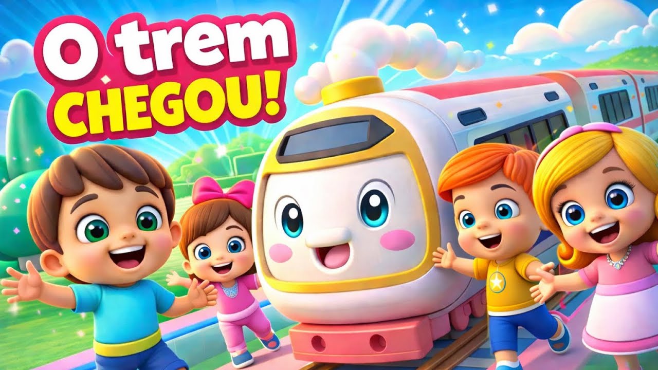 🚂 O Trem da Turma Pink Star Chegou! | Música Infantil Animada para Bebês 👶🎶