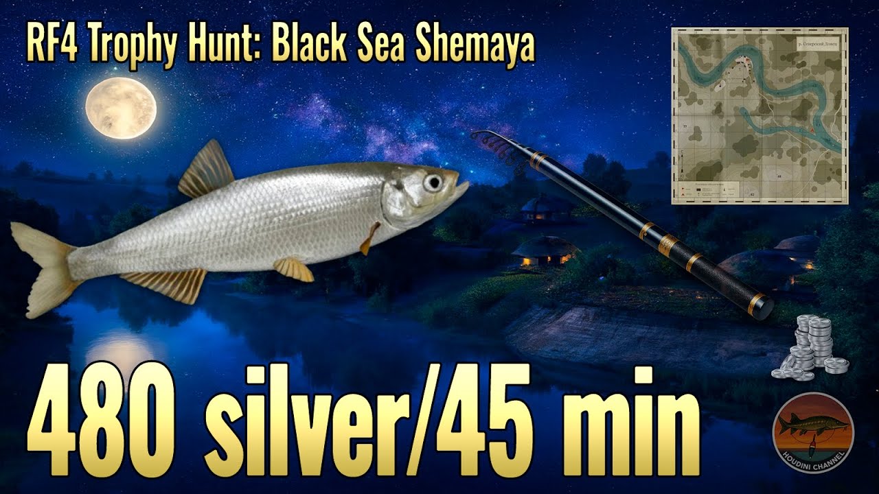 480 SILVER in 45 MINS! 💸 Black Sea Shemaya Guide | Seversky Donets | Russian Fishing 4🌊
