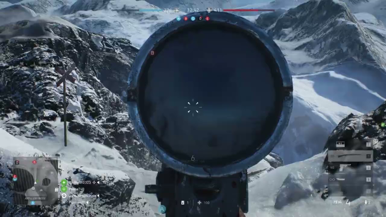 Battlefield v sniping