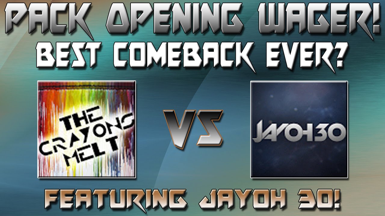 BEST COMEBACK EVER? | PACK OPENING WAGER FEATURING @JAYOH30 ! | 