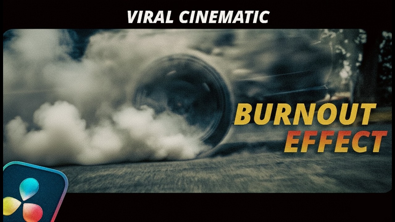 Viral Cinematic Car Wheel Burnout Effect in DaVinci Resolve 20 | Easy & No Plugins Required