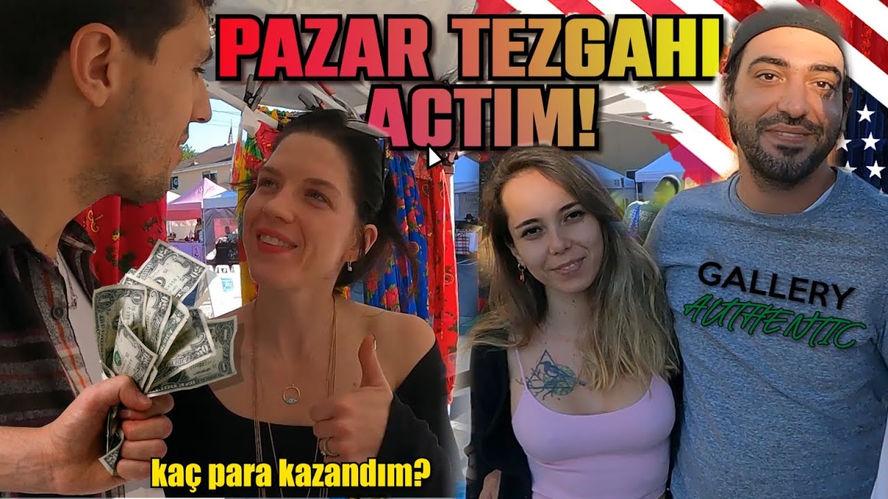 AMERİKA'DA PAZARDA ŞALVAR SATTIM! KAÇ PARA KAZANDIM?