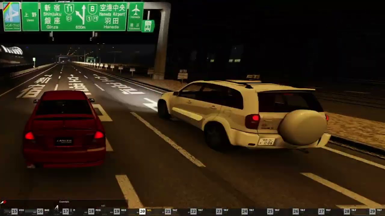 250+ KM/H TOKYO TRAFFIC 🔥 Mitsubishi Lancer Evolution CRASH & ROLL! 💥 (Assetto Corsa)