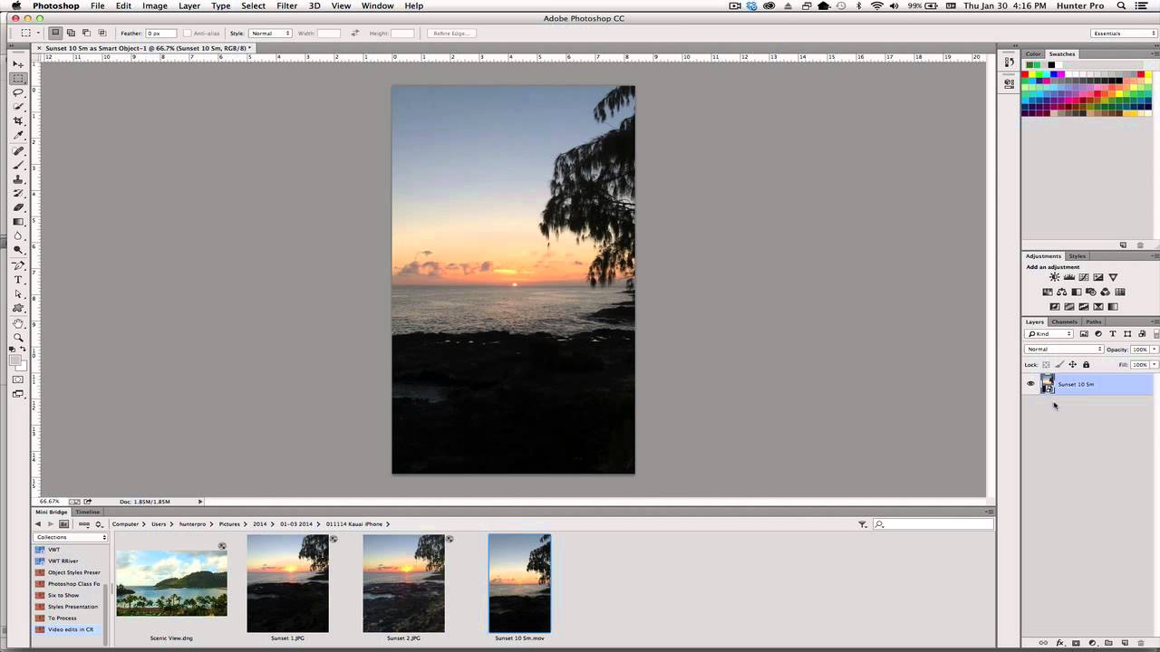 Photoshop: Editing Video in PS CC Using Camera Raw Filter