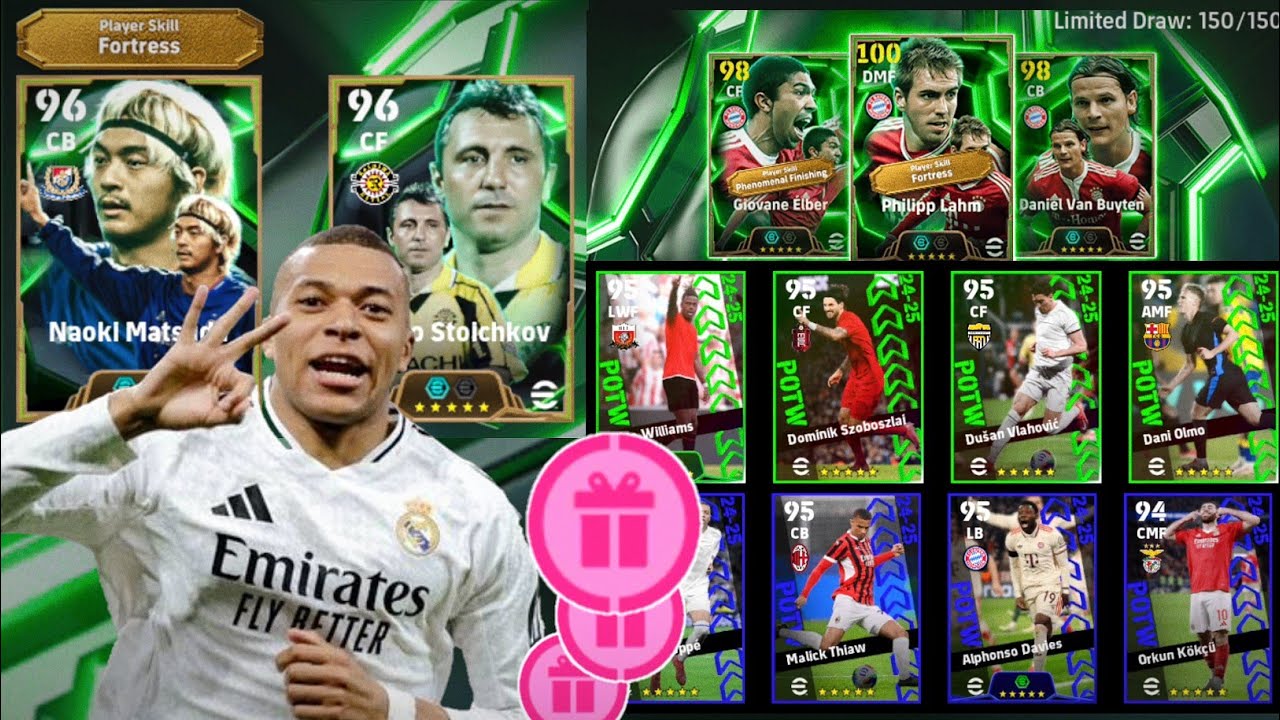 New Featured!! 🎁🎉 EPIC Bayern Munchen!! X6 Players Rewards Pack Opening eFootball 2025 🔥 102 Mbappe
