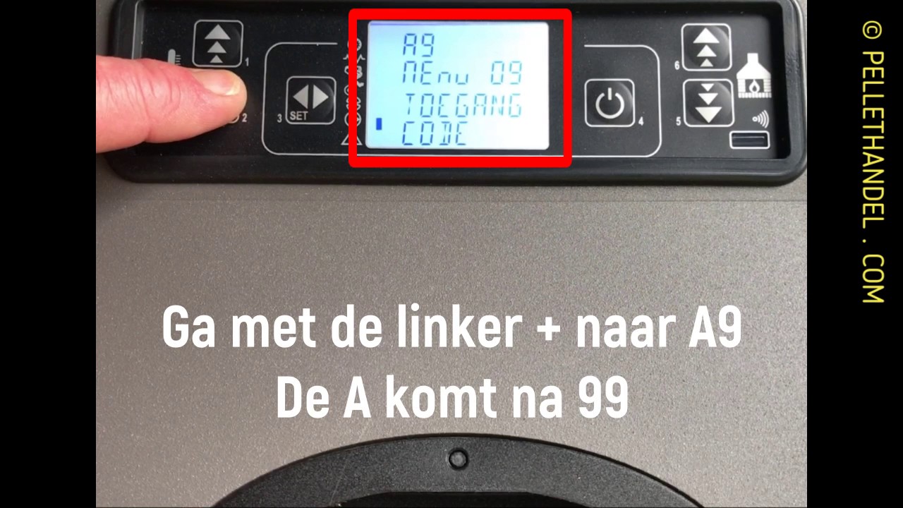 pelletkachel melding service reset
