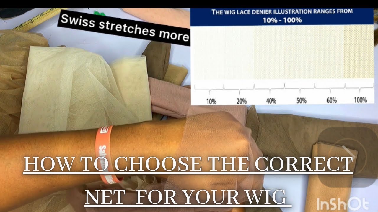 HOW TO CHOOSE THE  CORRECT  LACE /NET OR NET FOR YOUR WIG MAKING (ventilating)