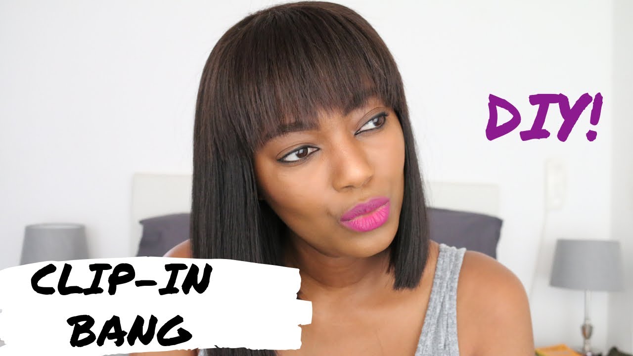DIY CLIP IN BANG I SUPER EASY!