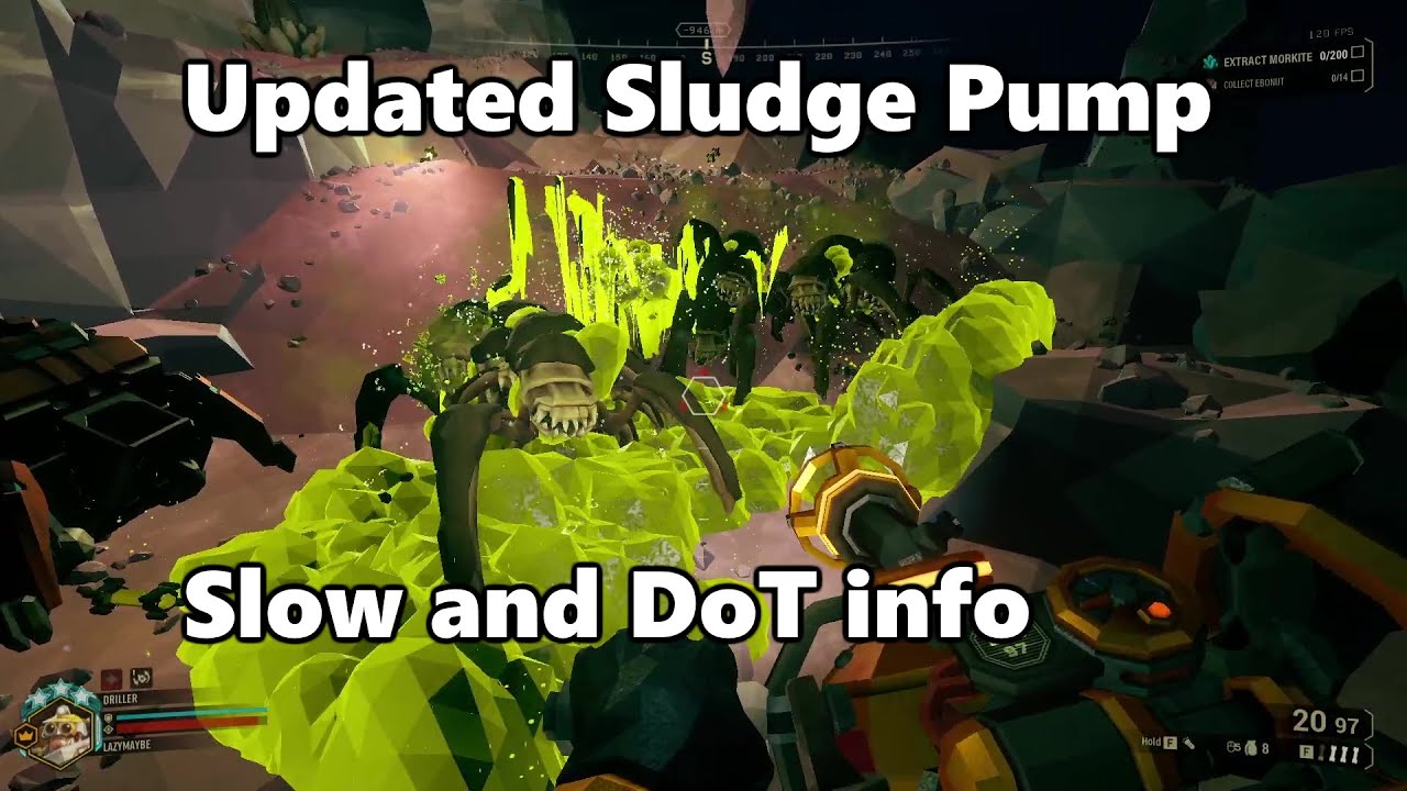 Sludge Pump DoT and slow modifier comparisons
