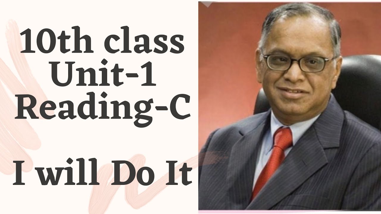 I Will Do It  ||  10th class  || Unit-1 ||  Reading-C