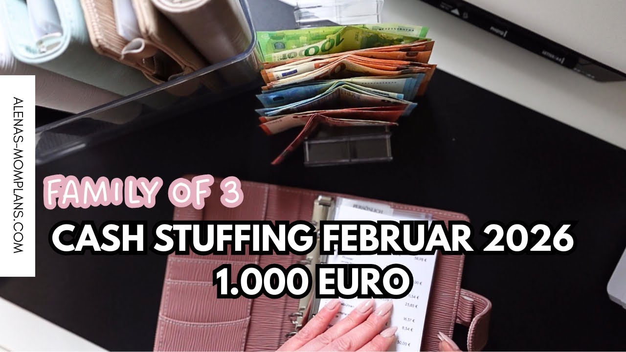 1.000 Euro für 3 Personen 📌 BUDGETPLANUNG & CASH STUFFING Februar 2026