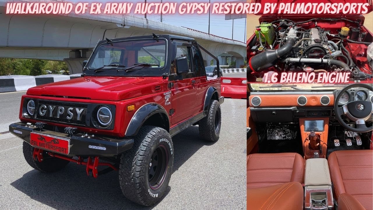 WALKAROUND OF MODIFIED EX ARMY AUCTION GYPSY BY PALMOTORSPORTS