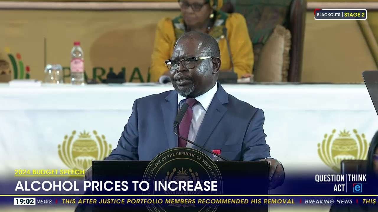 2024 Budget Speech | Alcohol prices to increase