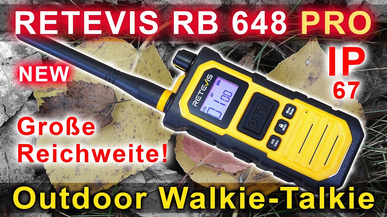 New: Retevis RB648 Pro &ndash; Stabil u. wasserdicht! ⚡ IP67 - XXL-Video! #AFU #PMR446 #retevis15