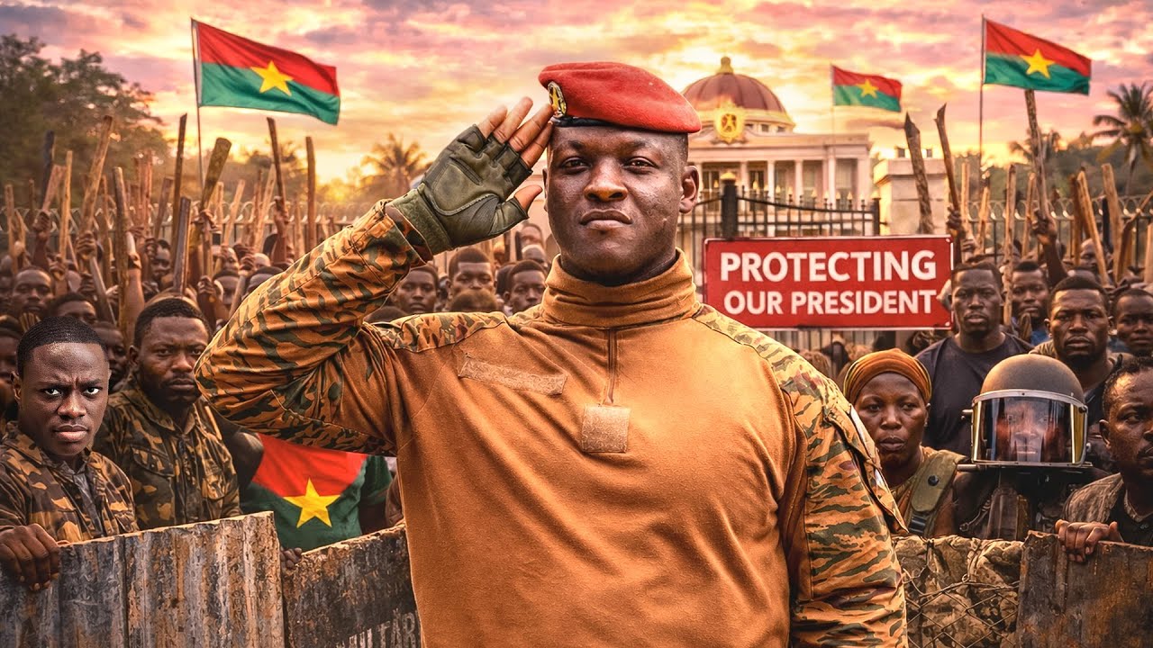Burkina Faso At Night — Citizens Sleep On The Streets To Guard President Ibrahim Traore 🇧🇫