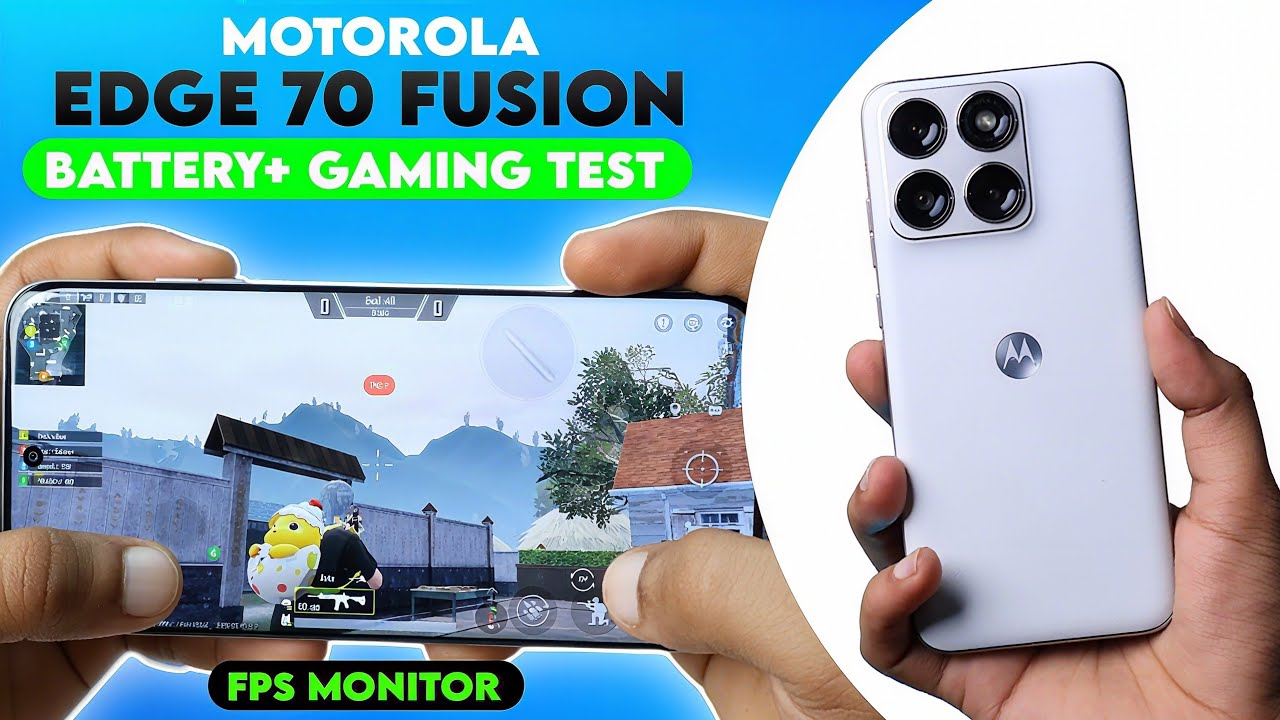 Motorola Edge 70 Fusion Pubg Test With FPS Meter | Edge 70 Fusion Battery Test | 7s Gen 4 Processor 