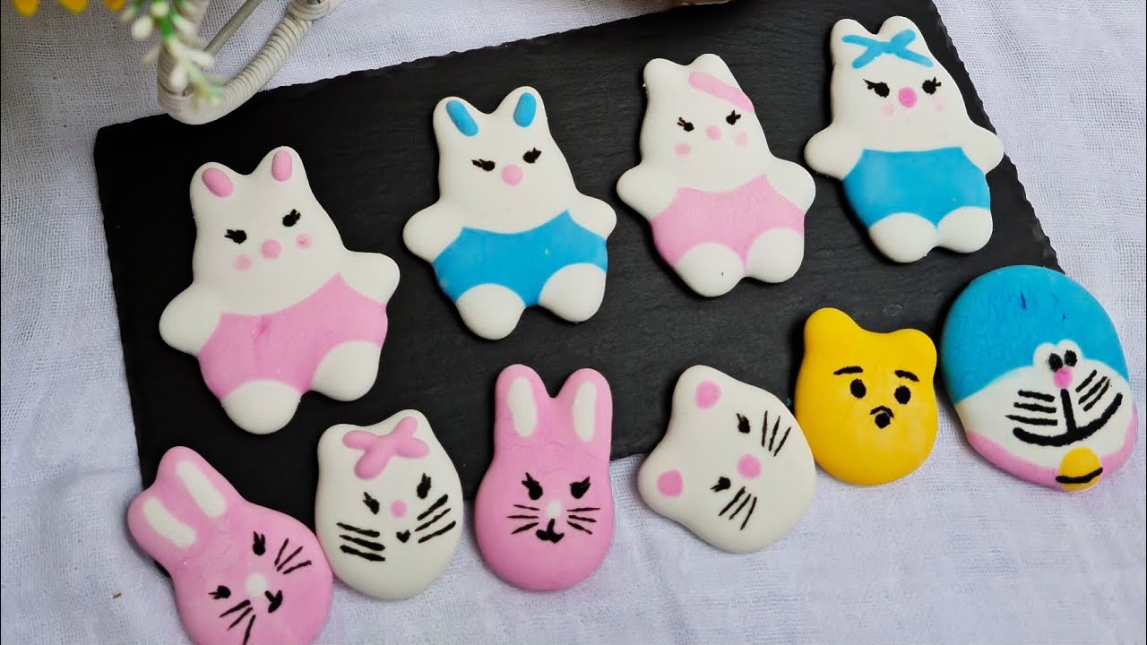 Kẹo Marshmallow Cute ( Kẹo Dẻo ) Tạo Hình Dễ Thương . Đơn Giản. Dễ Làm Lắm Nha 😊