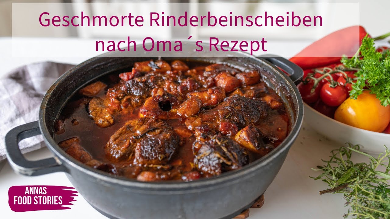 Geschmorte Rinderbeinscheibe - Ossobuco auf hessische Art - Oma&acute;s Rezept