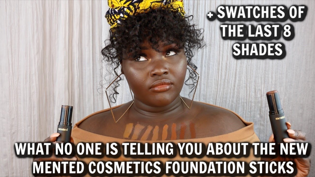 NEW MENTED COSMETICS FOUNDATION STICKS + SWATCHES OF THE DEEPEST SHADES| FIRST IMPRESSION & REVIEW