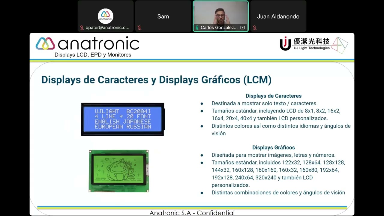 Webinar gratuito - Soluciones de Displays Industriales, de LCD a Tinta Electrónica