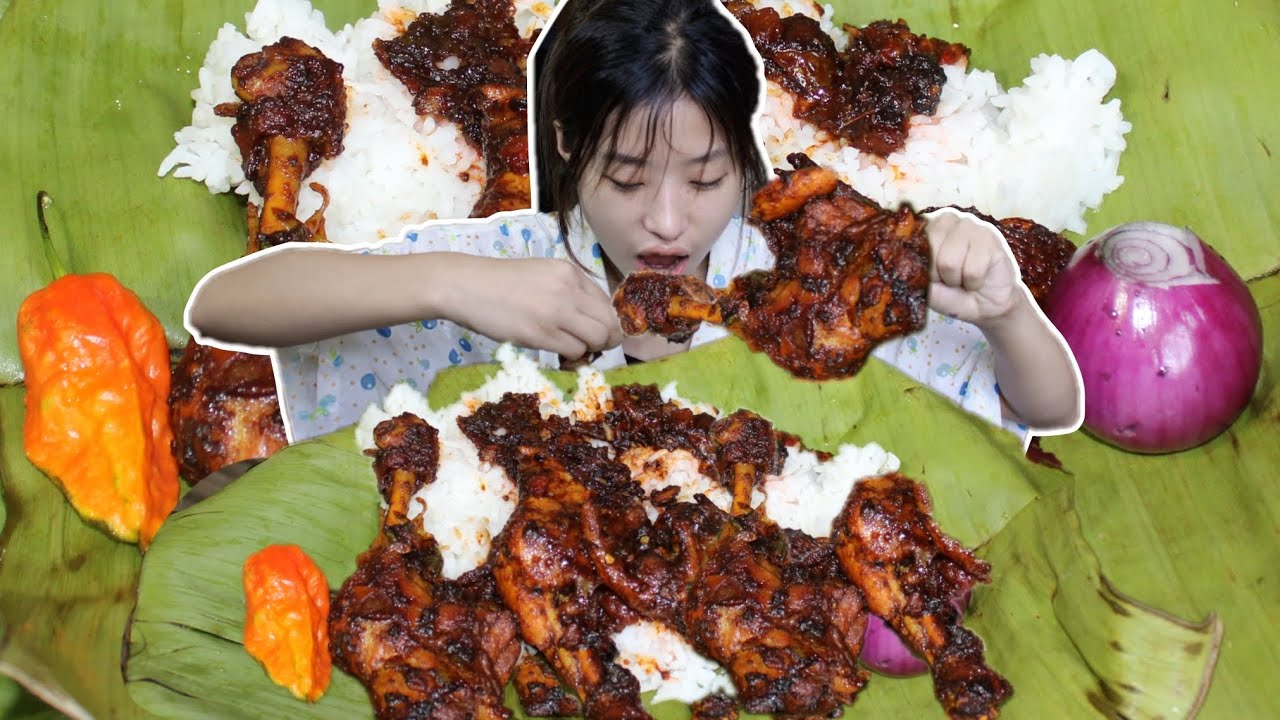 Hot Masala Chicken | Naga Mukbang|