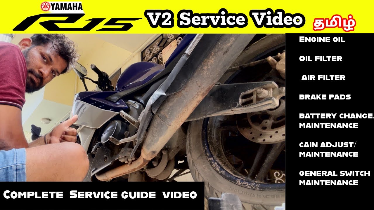 How Service your R15 v2 in home | Full service maintenance video | RP Tamil Motovlogger